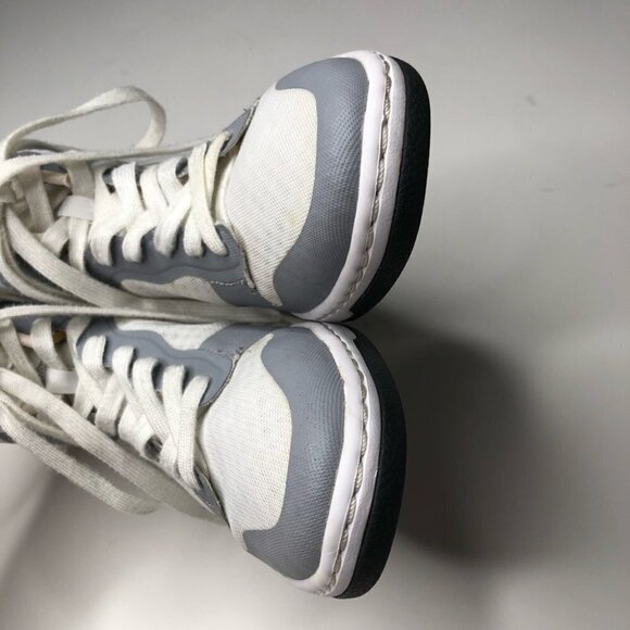 RARE Nike Dunk Sky Hi 2.0 Grey White Mesh Hidden Wedge Lace-up Sneaker Shoes - Picture 7 of 16